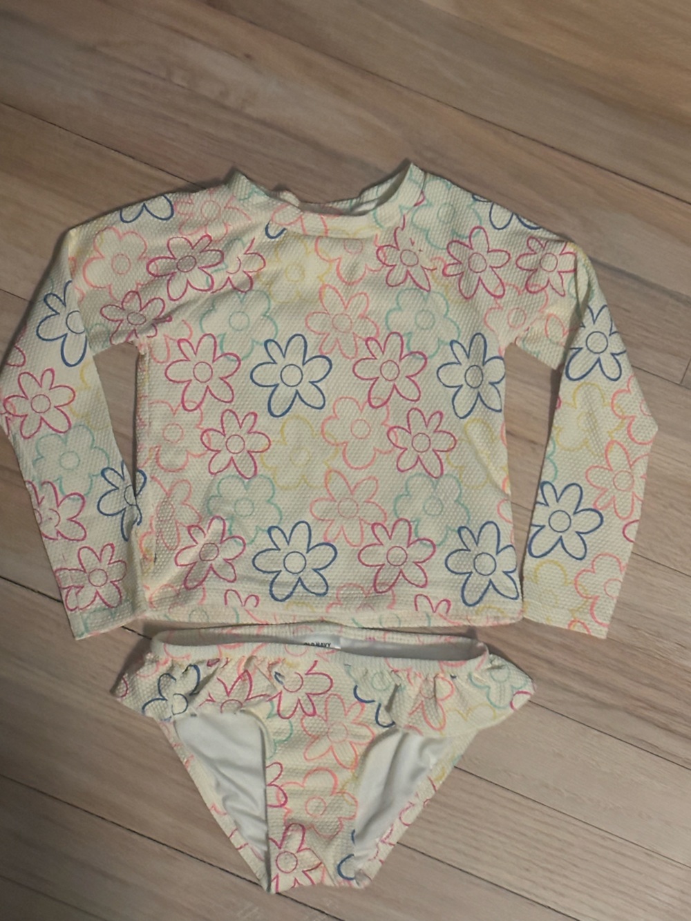 Floral Long Sleeve Swimsuit